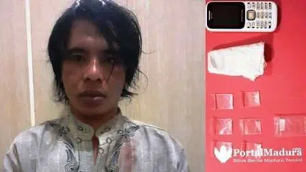 Warga Sumenep Ditangkap Polisi, Bawa 6 Poket Sabu ke Rumah Saudara
