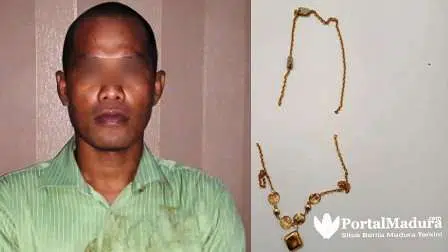 Ini Pencuri Kalung Emas di Pasar Rakyat Ganding, Sumenep