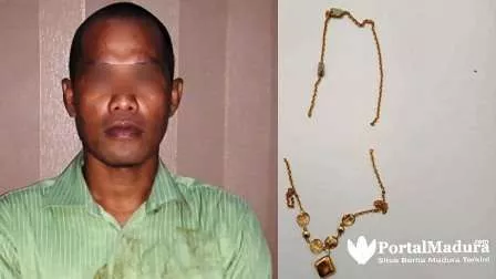 Ini Pencuri Kalung Emas di Pasar Rakyat Ganding, Sumenep