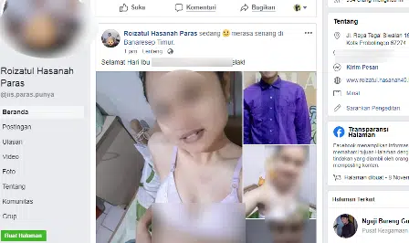 Laman Facebook 'Roizatul Hasanah Paras' Sebarkan Foto Bugil, Sebut Lokasi Sumenep - Portalmadura.com Laman Facebook 'Roizatul Hasanah Paras' Sebarkan Foto Bugil, Sebut Lokasi Sumenep