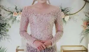 model kebaya brokat atas bawah