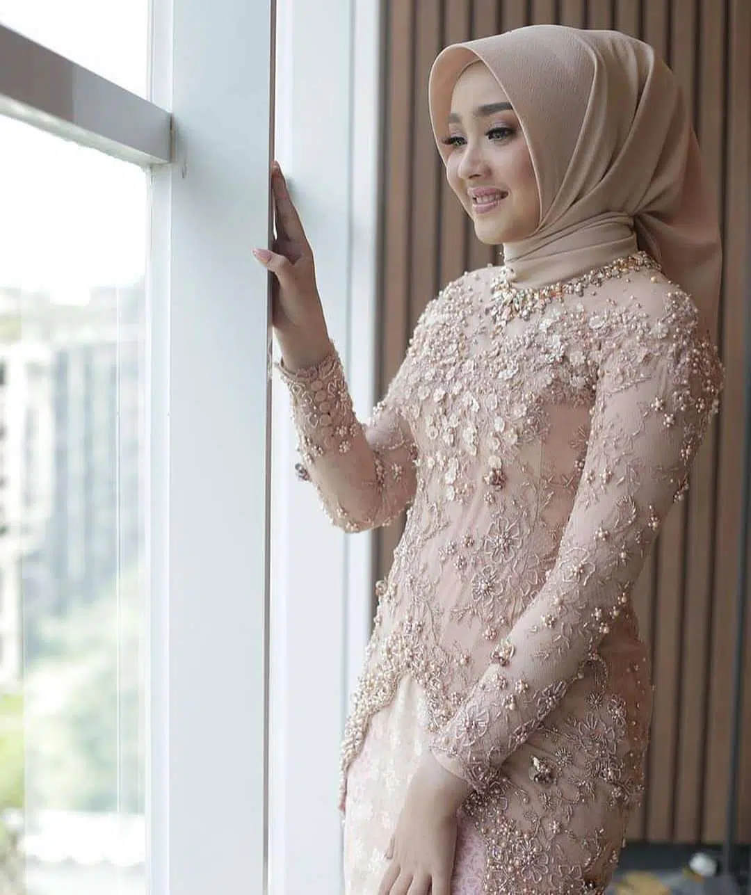 kebaya brokat muslimah modern 2020