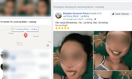 Laman Facebook 'Roizatul Hasanah Paras' Sebarkan Foto Bugil, Sebut Lokasi Sumenep