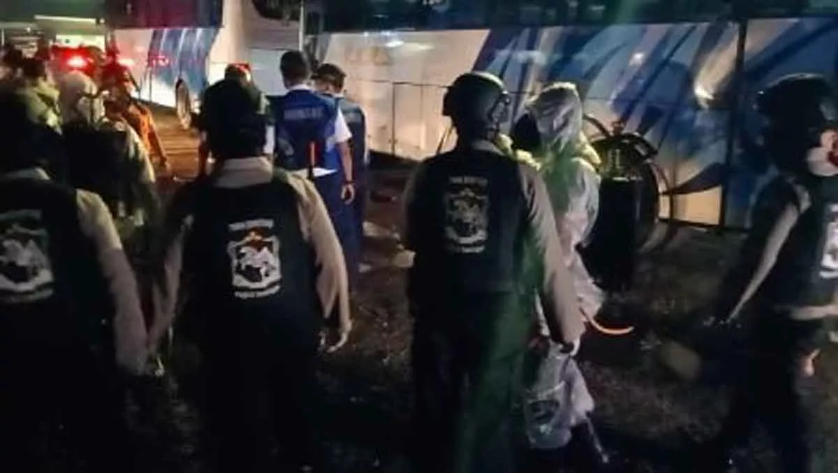 Cegah Covid-19, Malam Kedua Petugas Gabungan Bubarkan Kerumunan Warga Diberbagai Lokasi