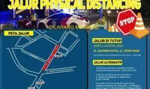 Physical Distancing, Malam Ini Jalur Protokol Bangkalan Ditutup 4 Jam