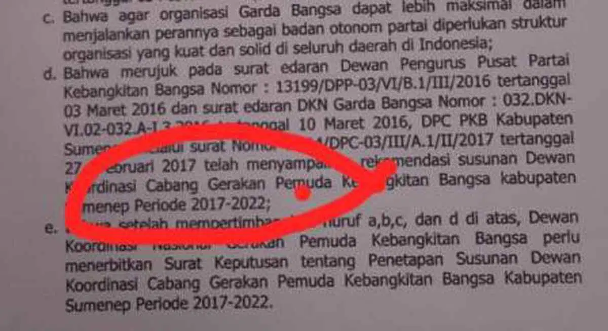 Garda Bangsa Klaim Dukungan pada Hairul Anwar Sah & Direstui Ketua DPC PKB Sumenep