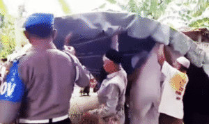 Polisi Sumenep Bongkar Tenda & Bubarkan Resepsi Pernikahan di Baragung, Guluk-guluk