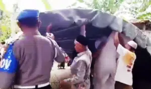 Polisi Sumenep Bongkar Tenda & Bubarkan Resepsi Pernikahan di Baragung, Guluk-guluk