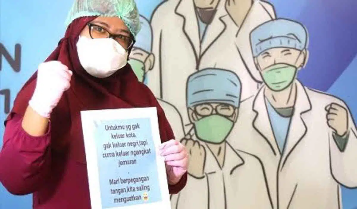 FOTO - Aksi Petugas Medis Indonesia Lawan Virus Corona