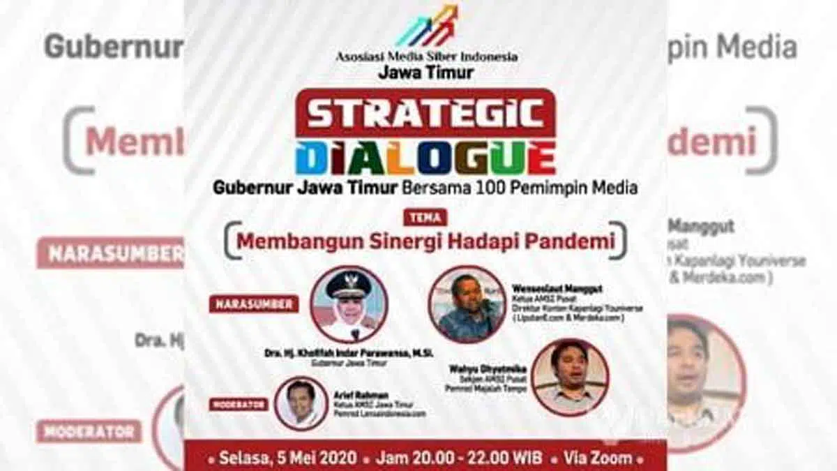 AMSI Gelar Dialog 100 Pemred dengan Gubernur Jatim