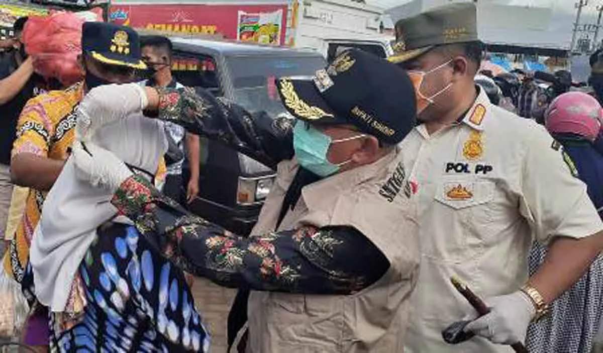 Sumenep Terapkan Protokol Kesehatan di Tempat Perbelanjaan