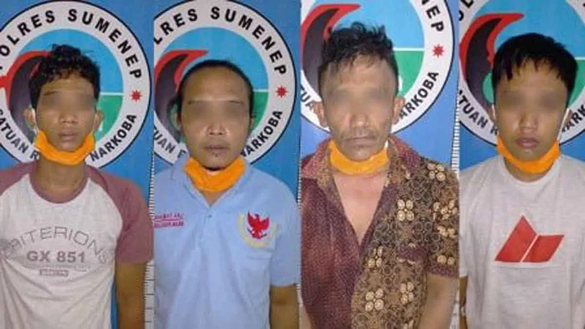 Penggerebekan Rumah, Polisi Ringkus Empat Pria Sumenep