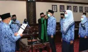 Pengambilan Sumpah 349 PNS Sumenep 'via Video Conference'
