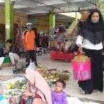 Pengunjung dan Pedagang Pasar Srimangunan Lemah Kesadaran Pakai Masker