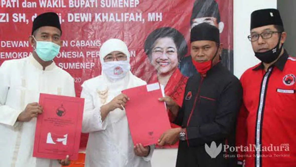 PDI Perjuangan Sumenep Deklarasikan Fauzi-Eva