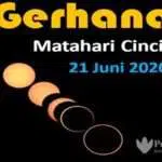 Wilayah Jawa Timur, Gerhana Matahari Cincin Mulai Pukul 14.57 WIB