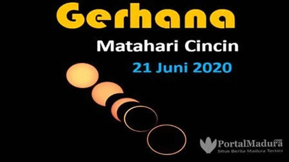 Wilayah Jawa Timur, Gerhana Matahari Cincin Mulai Pukul 14.57 WIB