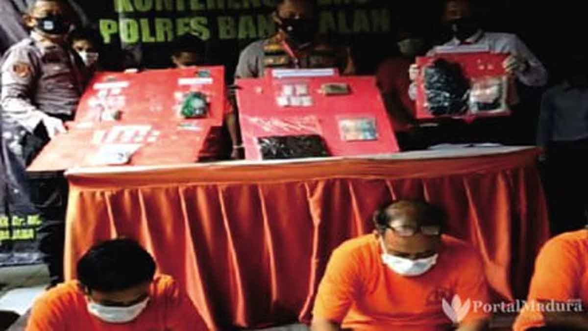 Dua Pekan Polres Bangkalan Ringkus Tujuh Tersangka Kasus Narkoba