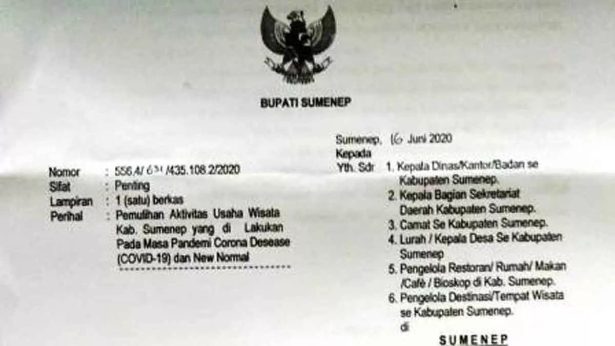 Cara Sumenep Hidupkan Ekonomi Sektor Pariwisata Pada Masa Pandemi Covid-19 - Portalmadura.com Cara Sumenep Hidupkan Ekonomi Sektor Pariwisata Pada Masa Pandemi Covid-19