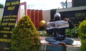‘Merebak’ Tambak Udang Ilegal, Mahasiswa Sumenep Aksi Tunggal & Mogok Makan