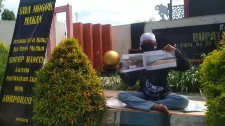 ‘Merebak’ Tambak Udang Ilegal, Mahasiswa Sumenep Aksi Tunggal & Mogok Makan