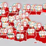 Kasus Baru Covid-19 Terbanyak Dilaporkan dari Jawa Timur