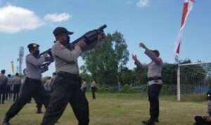 Latihan Dalmas Gabungan Pengamanan Pilkada Sumenep 2020 (@portalmadura.com)