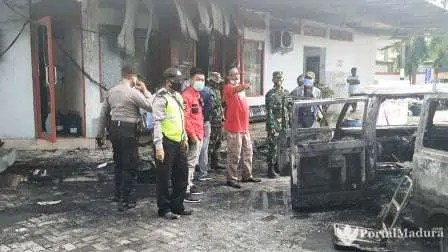 Mobil Terbakar di SPBU Pamekasan Berisi 17 Jeriken BBM