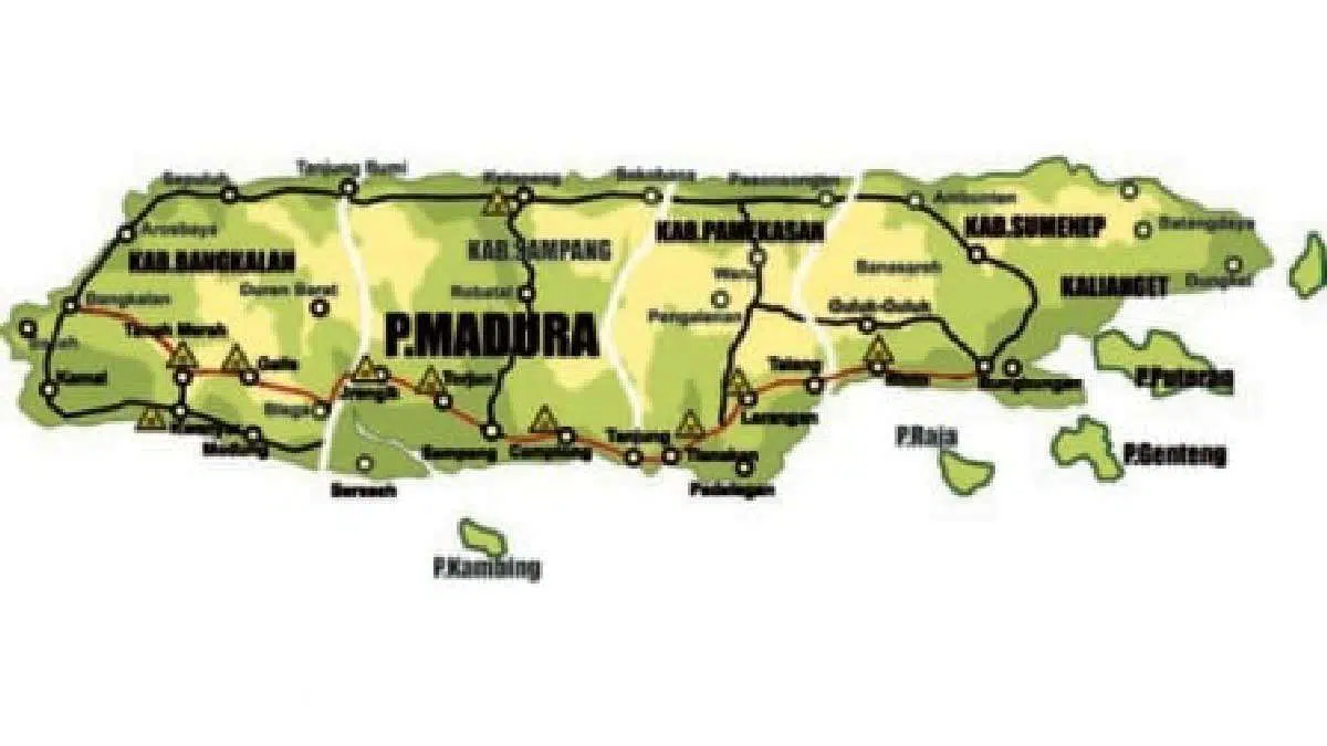 Peta pulau Madura (Ist)