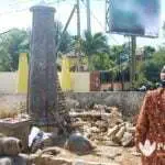 Pejabat Disparbudpora: Kerusakan Pilar Pintu Gerbang Keraton Parsanga Capai 50%