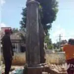 Sayap Pilar Pintu Gerbang Bekas Keraton Parsanga Sumenep Dirusak