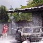 Sopir Mobil yang Terbakar di SPBU Larangan Badung Dibawa Polisi