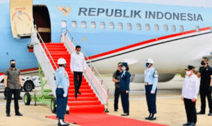 Tiba di Palangkaraya, Ada Yang Beda Heli Yang Digunakanan Jokowi