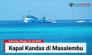 KM Djo 3 tujuan Kaltim kandas di perairan Pulau Masalembu Sumenep (Humas Polres Sumenep)