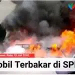 Breaking News-Mobil Terbakar di SPBU Larangan Badung Pamekasan