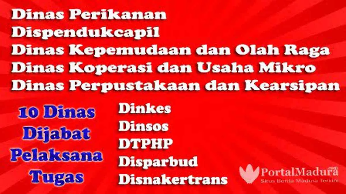 10 OPD di Pamekasan Dijabat Plt, BKPSDM Klaim tak Hambat Program