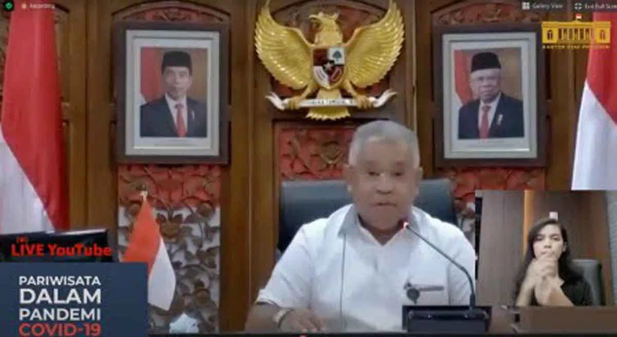 Deputi I Kepala Staf Kepresidenan Febri Calvin Tetelepta, saat membuka acara webinar dengan tema "Pariwisata dalam Pandemi Covid-19" di Jakarta, Kamis (13/8/2020).(KSP)