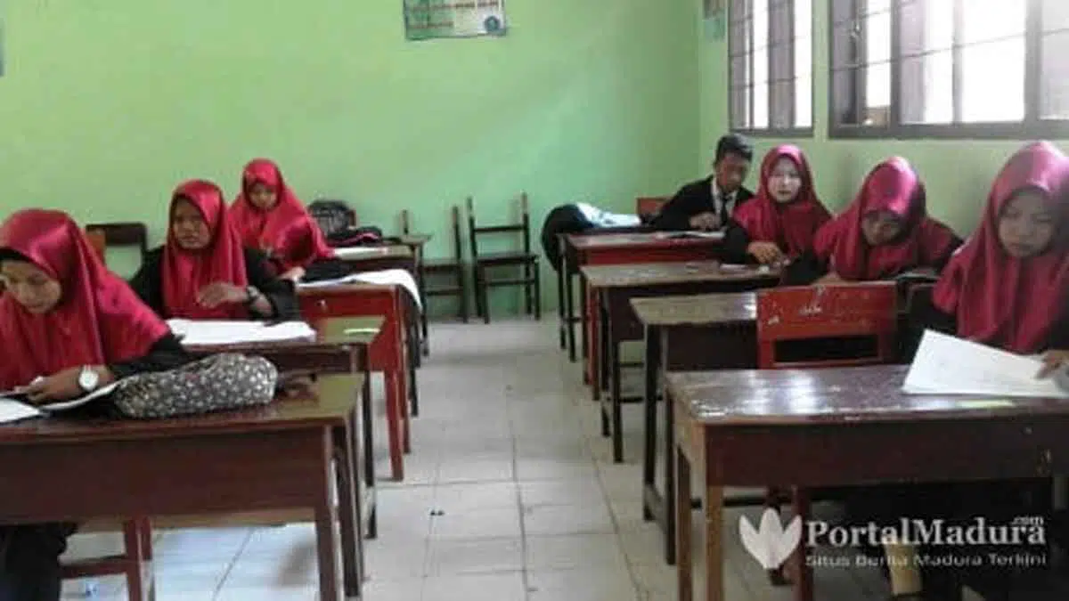 Proses KBM di SMKN 1 Tanjung Bumi, Bangkalan (Foto. Moh. Saed @portalmadura.com)