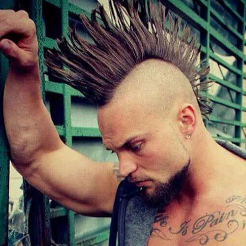 Model rambut mohawk pria Buzzed Mohawk