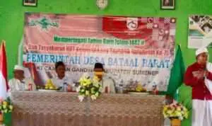 Pembentukan kampung NU bersamaan dengan peringatan tahun baru Islam 1442 H (Foto. Taufikurrahman @portalmadura.com)