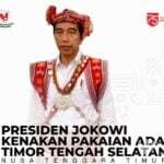 Filosofi Baju Adat TTS Yang Dikenakan Presiden Jokowi pada Upacara HUT ke-75 RI