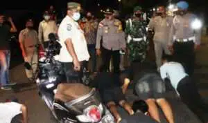 Muda Mudi Sumenep Terjaring Razia Tak Pakai Masker