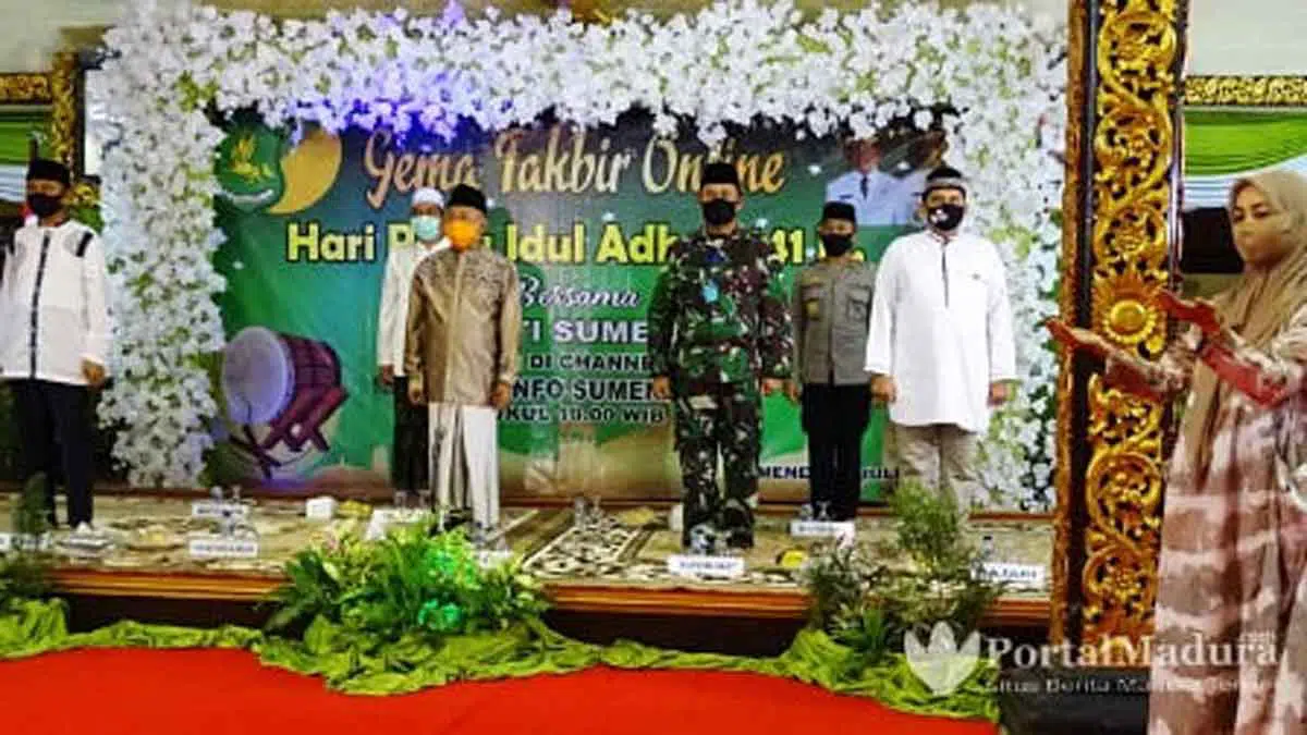 Takbir Online Iduladha, Bupati Sumenep Minta Warga Tetap Sabar Ikuti Protokol Kesehatan
