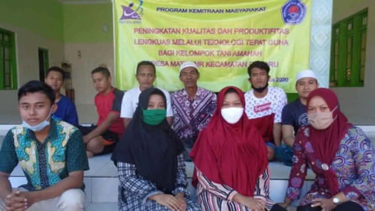 Mesin teknologi tepat guna yang diterima kelompok tani Amanah Desa Matanair, Kecamatan Rubaru, Sumenep. (Ist for @portalmadura.com)