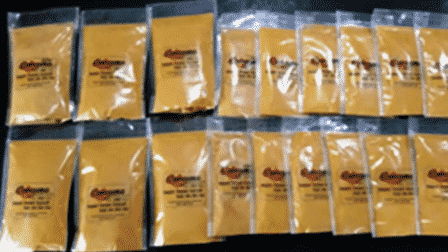 Ekstrak Curcumin Mix dalam bentuk kemasan serbuk (Foto. Ist for @portalmadura.com)