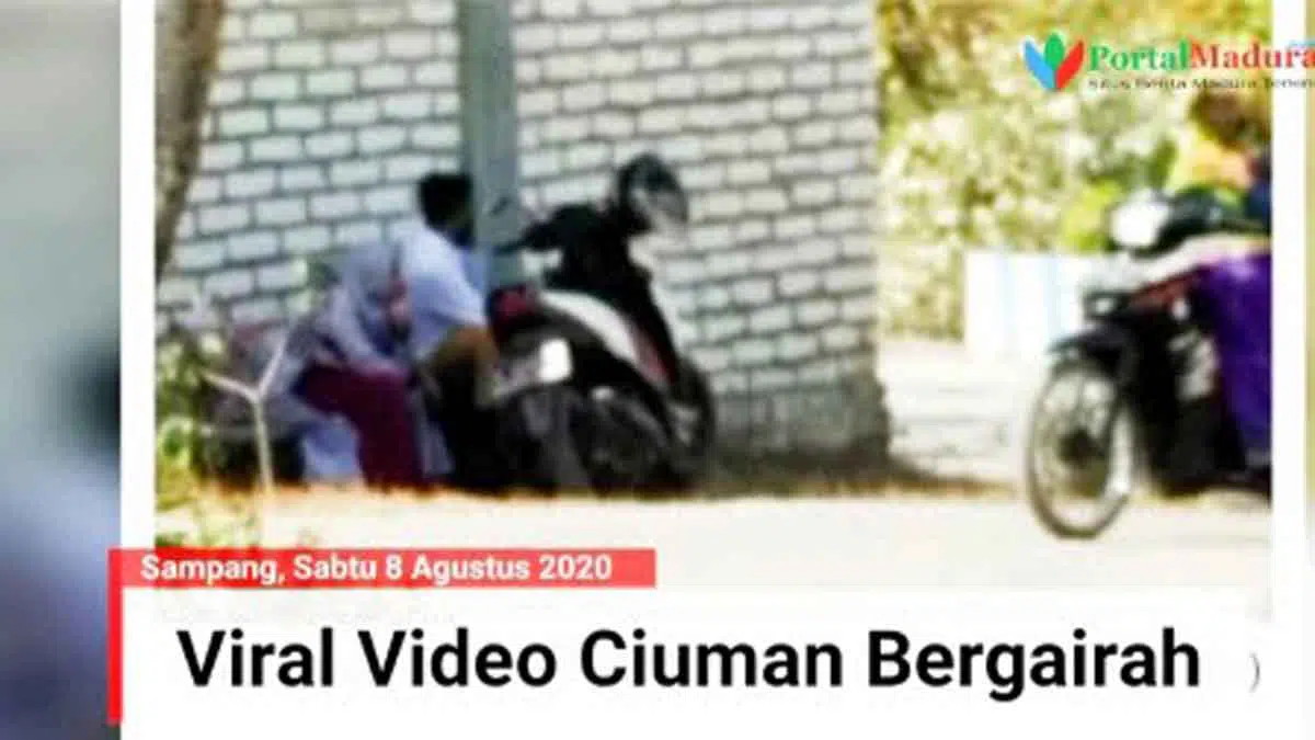 Viral dua video ciuman bergairah di sampang