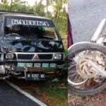 Satu Tewas, Motor Versus Pikap di Jalan Nasional Desa Karduluk Sumenep