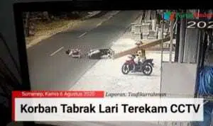 Korban tabrak lari terekam CCTV warga Sumenep (tangkapan layar)