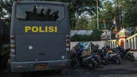 dok. Suasana di Polsek Ciracas, Sabtu, 29 Agustus 2020. (CNN Indonesia)