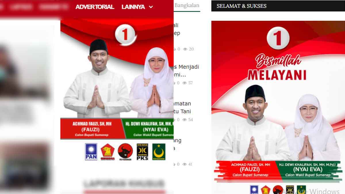 Tangkapan layar di dua media daring (@portalmadura.com)